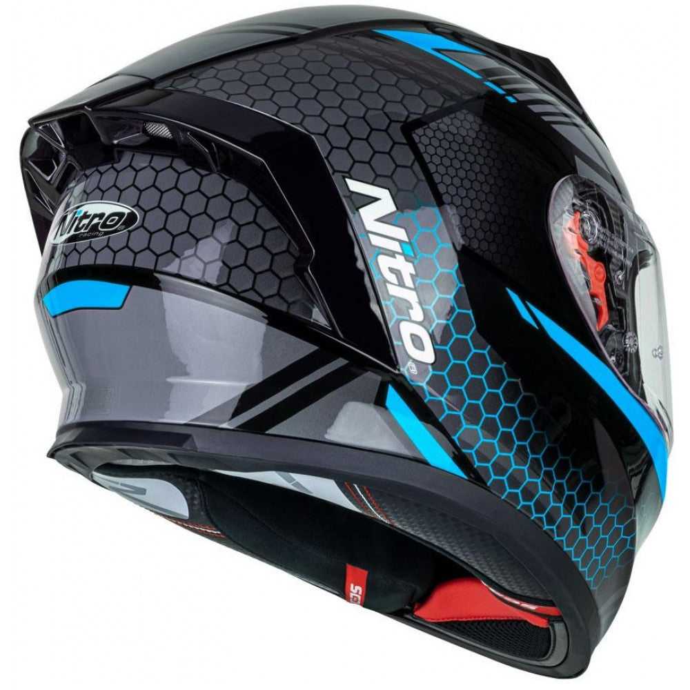 NITRO, Nitro N501 Helmet - Black/Gunmetal/Blue