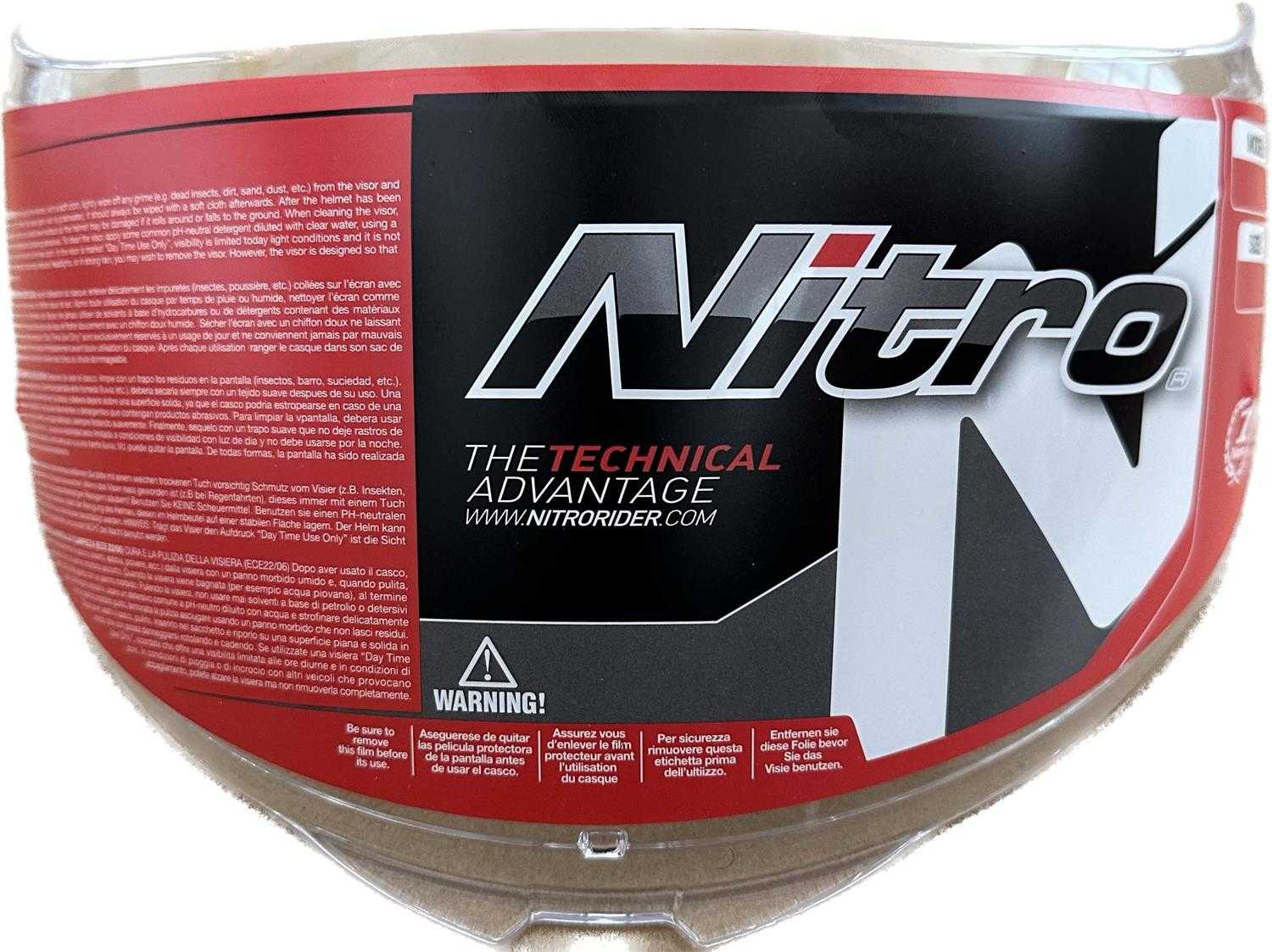NITRO, Nitro N501 Visor - Clear