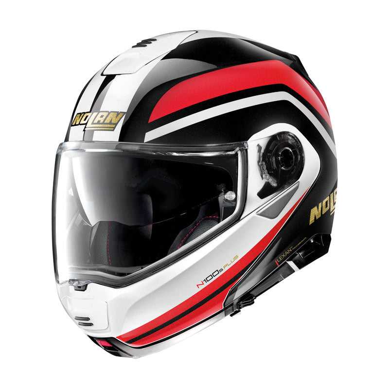 NOLAN, Nolan N100-5 PLUS N-Com 50th Anniversary Flip Face Helmet - red/black/white