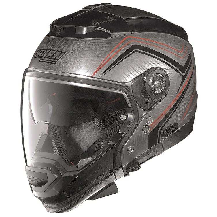 NOLAN, Nolan N44 Open Face/Full Face Helmet - chrome - size XL