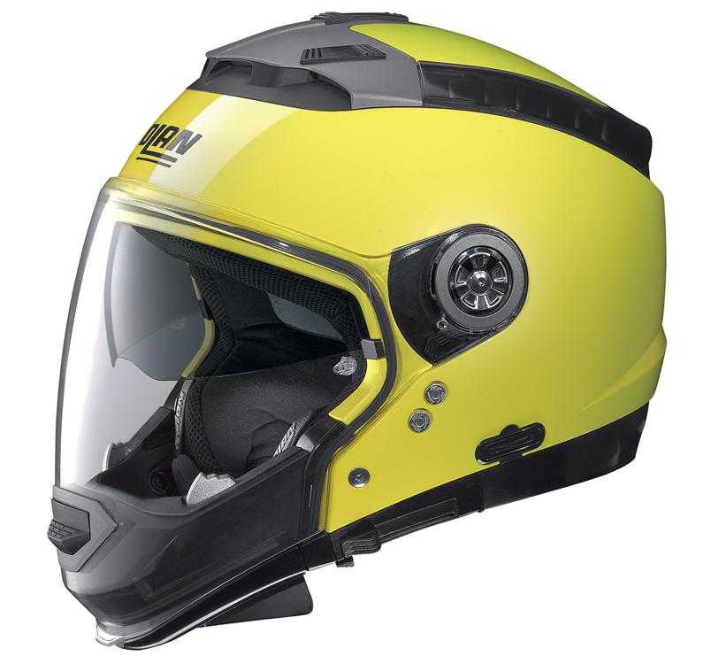 NOLAN, Nolan N44 Open Face/Full Face Helmet - yellow (size Small)