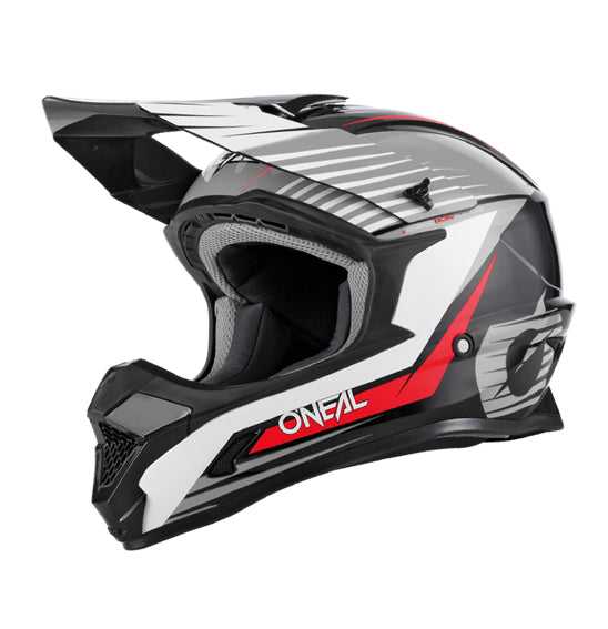 Moto1, O'Neal 1SRS STREAM Helmet - Black/Red