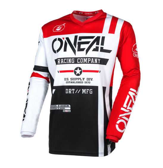 ONEAL, O'Neal 2024 Youth ELEMENT Warhawk Jersey - Black/White/Red