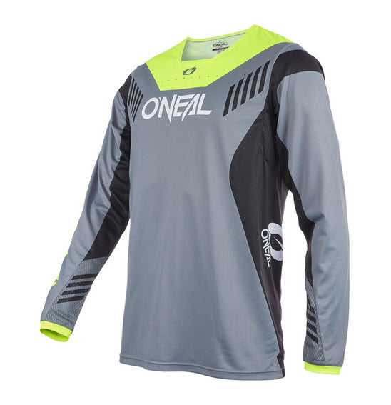 ONEAL BICYCLE, O'Neal ELEMENT FR Jersey Hybrid - Grey/Neon Yel