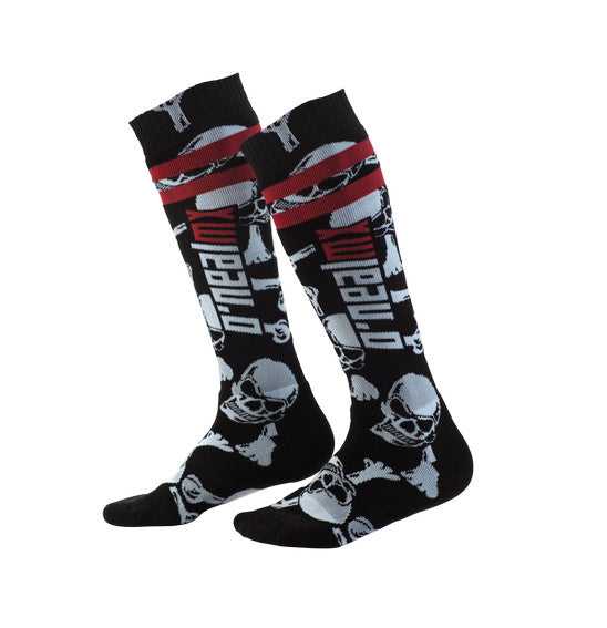 ONEAL, O'Neal PRO MX Crossbones Sock - Black/White