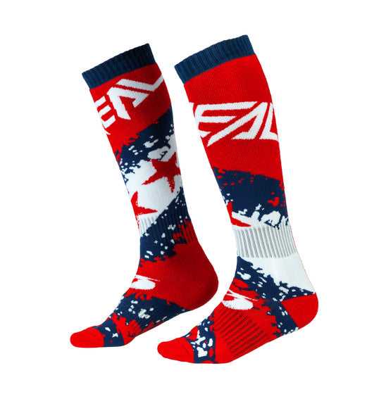 ONEAL, O'Neal PRO MX Stars Sock - Red/Blue