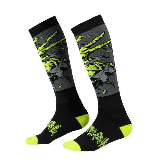 ONEAL, O'Neal PRO MX Zombie Sock - Black/Green