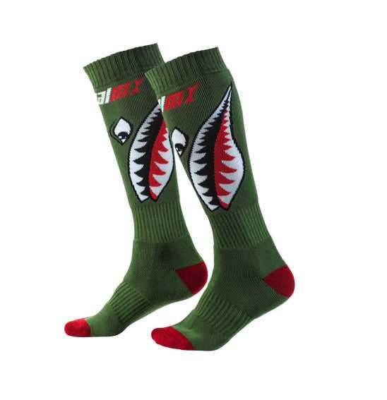 ONEAL, O'Neal Youth PRO MX Bomber Sock - Green
