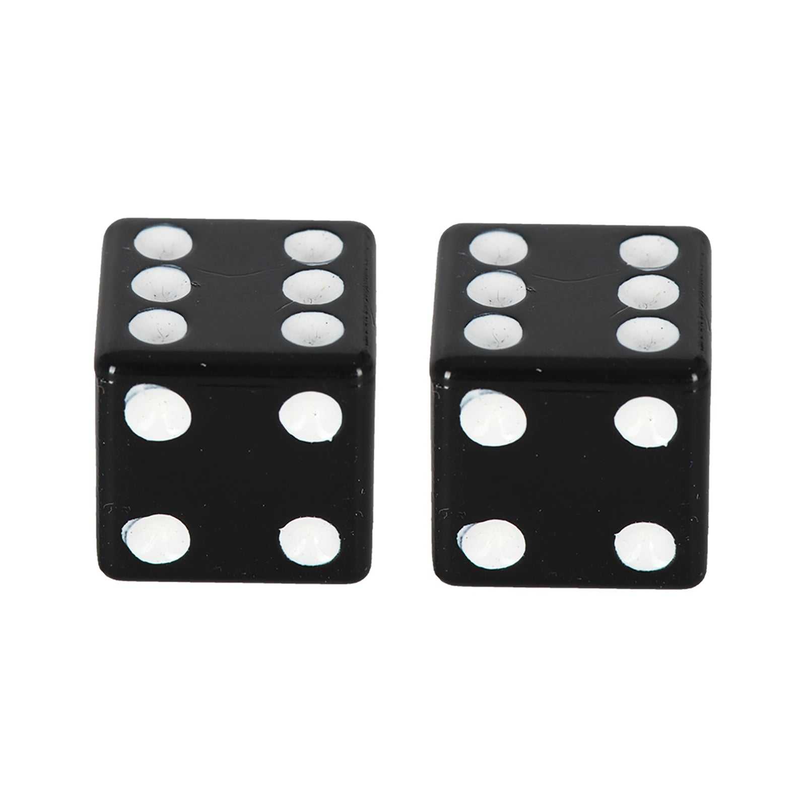 Oxford, OXFORD LUCKY DICE VALVE CAPS BLK PAIR