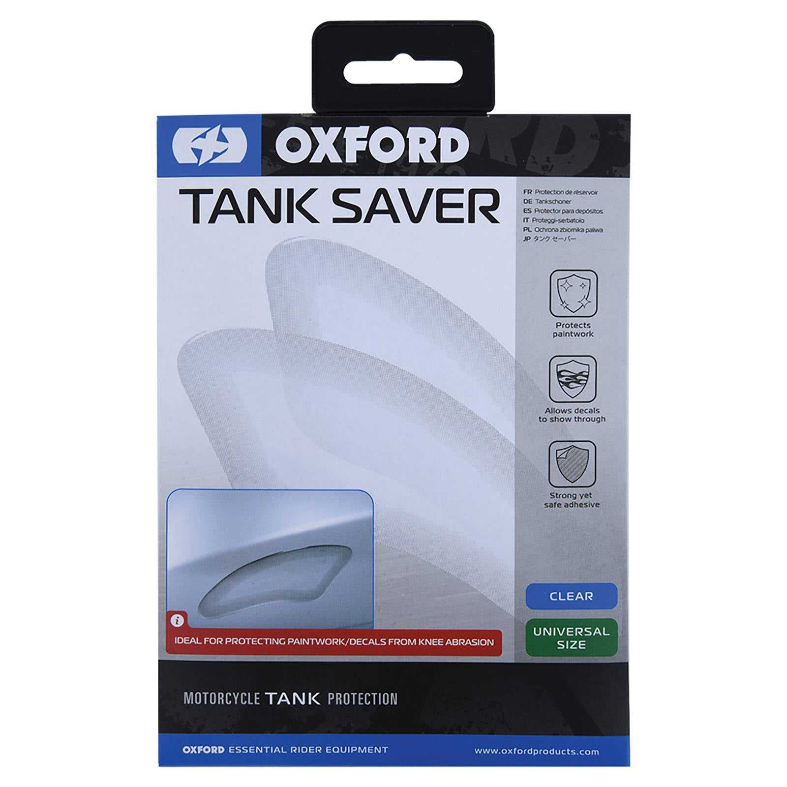 Oxford, OXFORD TANK SAVER KNEE PAD CLEAR PR