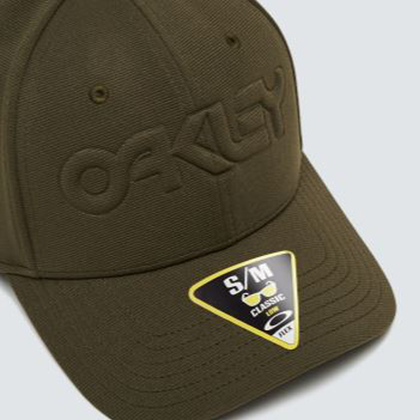 Oakley, Oakley 6 Panel Stretch Hat Embossed - New Dark Brush