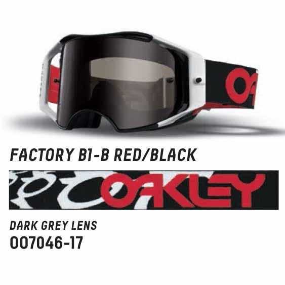 Oakley, Oakley Airbrake 2015 MX Goggles - Factory B1-B Red and Black frame with Dark Grey Lens