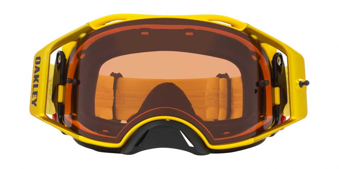 Oakley, Oakley Airbrake - Moto Yellow MX goggles with Prizm Bronze Lens