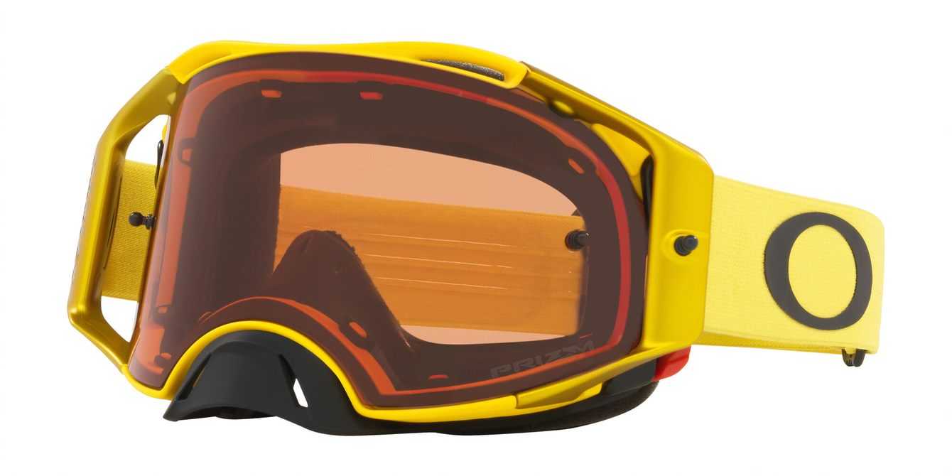 Oakley, Oakley Airbrake - Moto Yellow MX goggles with Prizm Bronze Lens