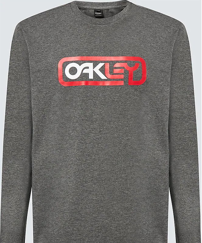 Oakley, Oakley B1B Locked In L/S Tee  - New Athletic Grey