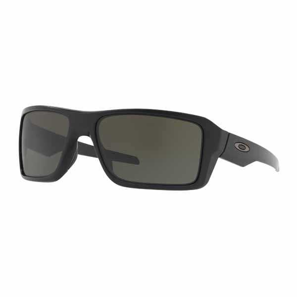 Oakley, Oakley Double Edge Sunglasses - Matte Black frame with Dark Grey lens