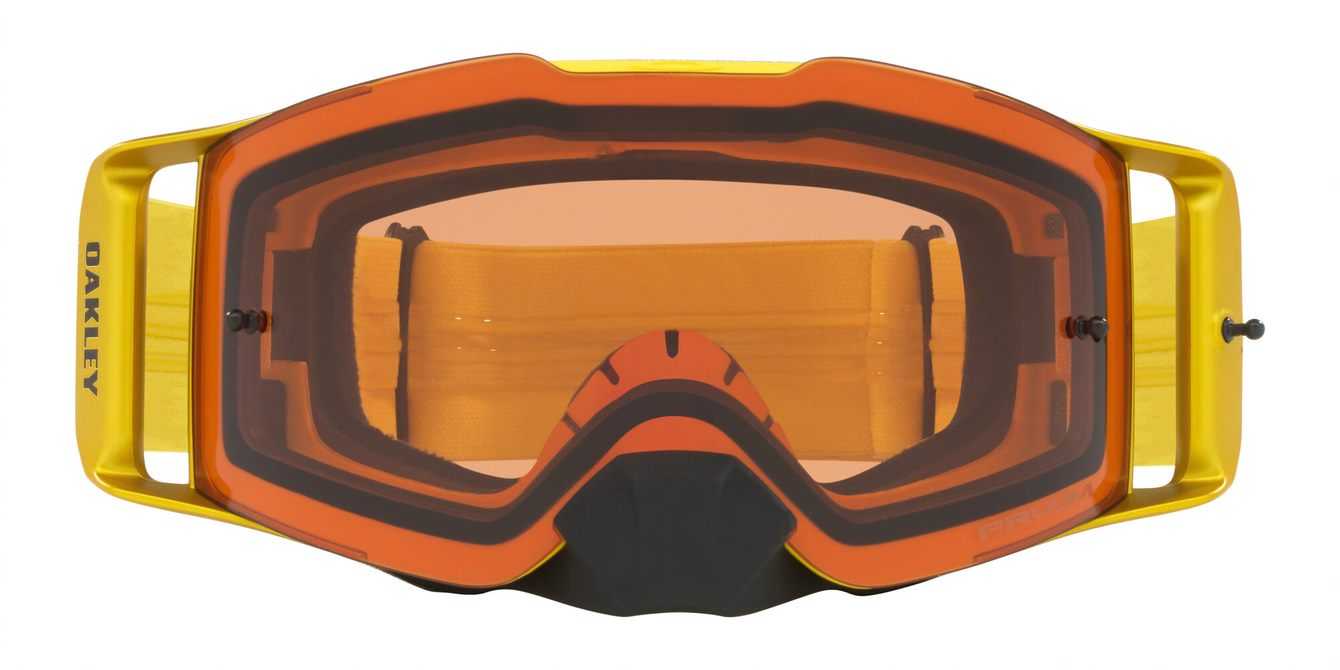 Oakley, Oakley Front Line - Moto Yellow MX Goggles with Prizm Bronze Lens