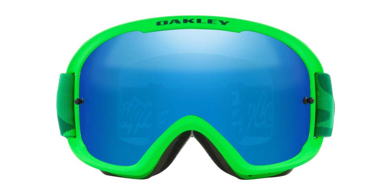 Oakley, Oakley O Frame 2.0 Pro MTB - TLD Star Dazzle Green Gray Goggles with Black Ice Lens