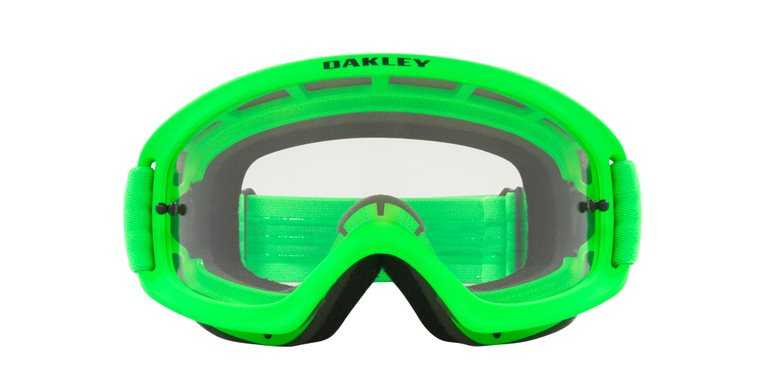 Oakley, Oakley O Frame 2.0 Pro XS - Moto Green MX Goggles with Clear Lens