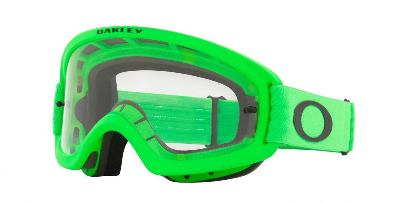 Oakley, Oakley O Frame 2.0 Pro XS - Moto Green MX Goggles with Clear Lens
