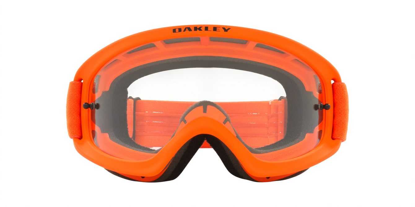 Oakley, Oakley O Frame 2.0 Pro XS - Moto Orange MX Goggles with Clear Lens