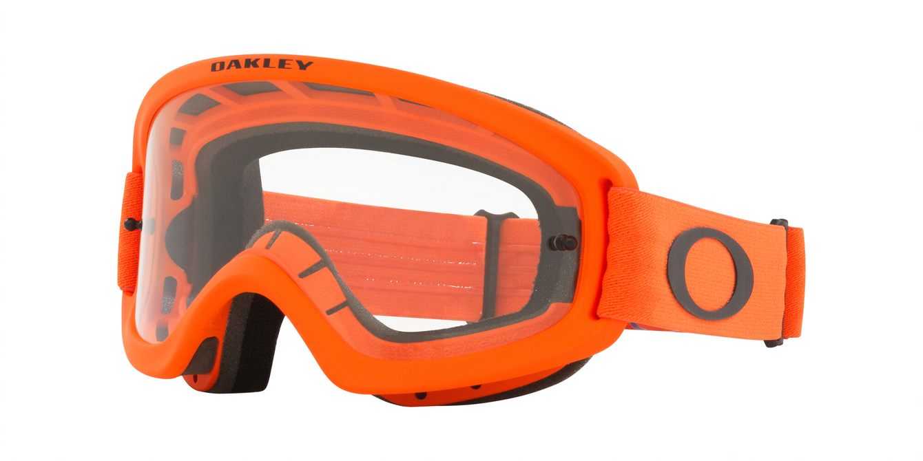 Oakley, Oakley O Frame 2.0 Pro XS - Moto Orange MX Goggles with Clear Lens