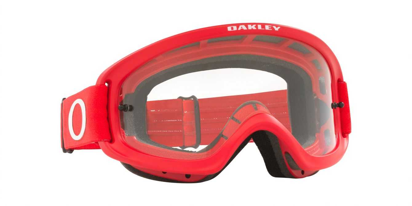 Oakley, Oakley O Frame 2.0 Pro XS - Moto Red MX Goggles with Clear Lens