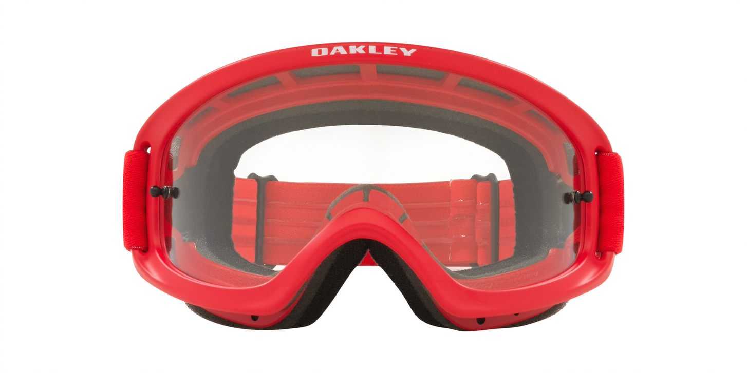 Oakley, Oakley O Frame 2.0 Pro XS - Moto Red MX Goggles with Clear Lens