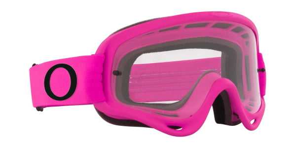 Oakley, Oakley XS O Frame - Pink MX Goggles with Clear Lens