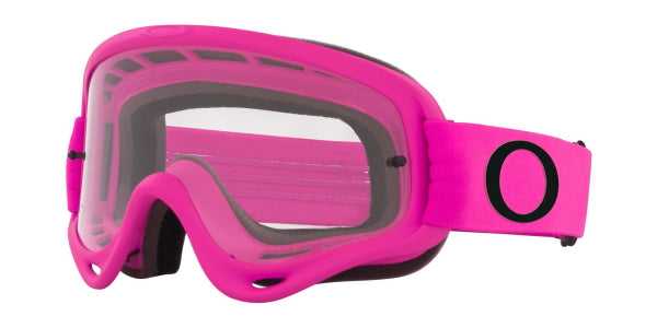 Oakley, Oakley XS O Frame - Pink MX Goggles with Clear Lens