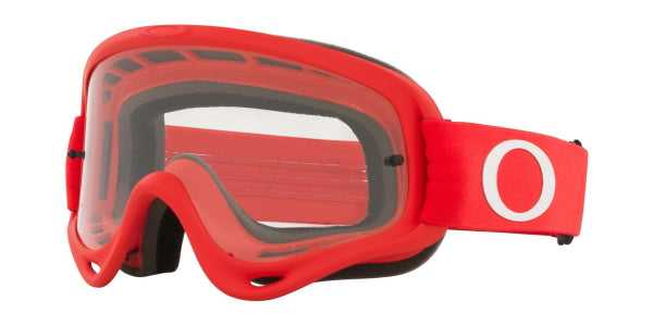 Oakley, Oakley XS O Frame - Red MX Goggles with Clear Lens
