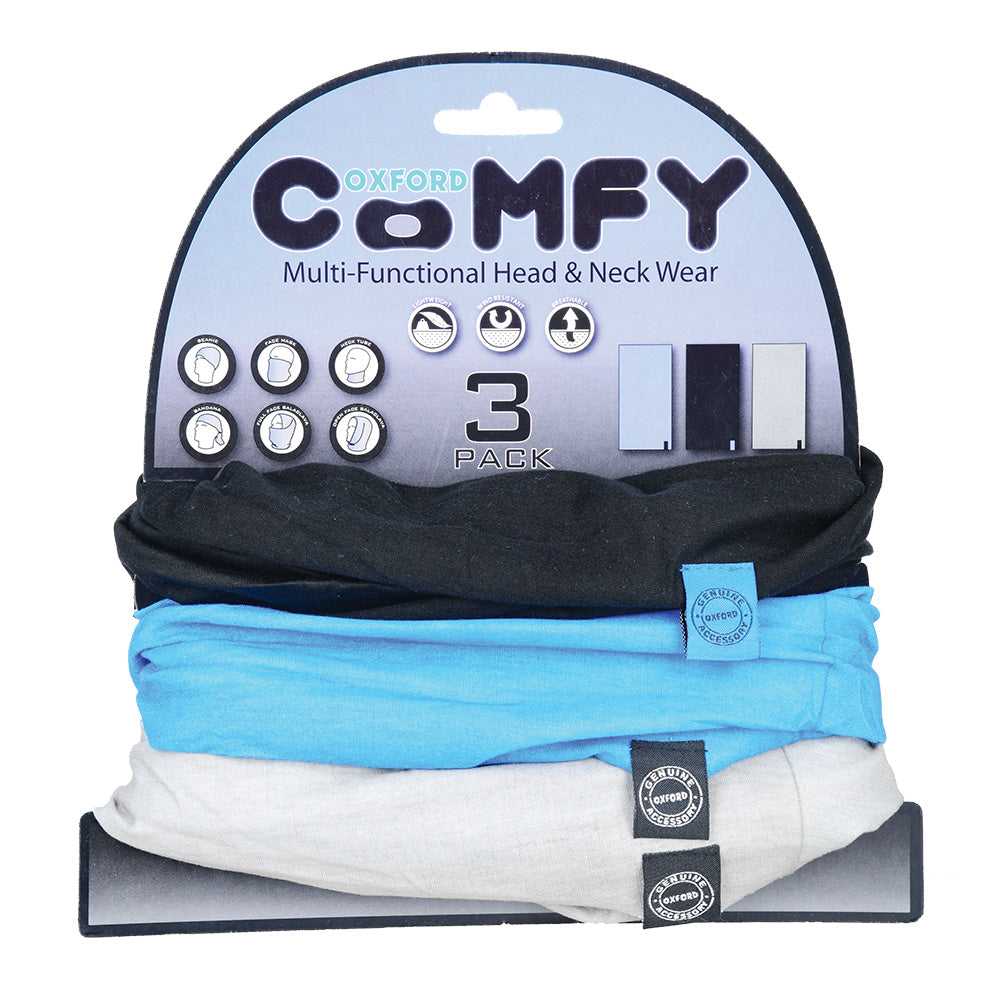 Oxford, Oxford Comfy - Blue, Black & Grey (3 Pack)