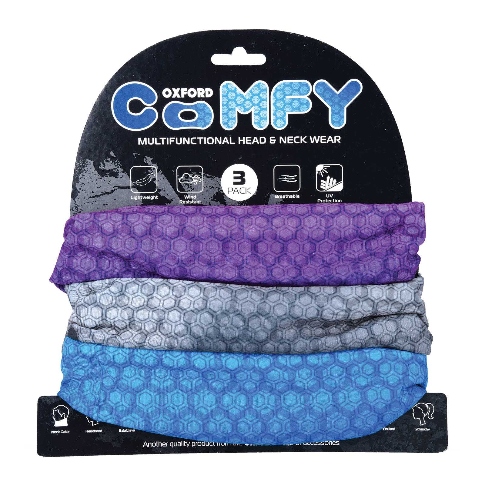 Oxford, Oxford Comfy - Prismatic (3 Pack)