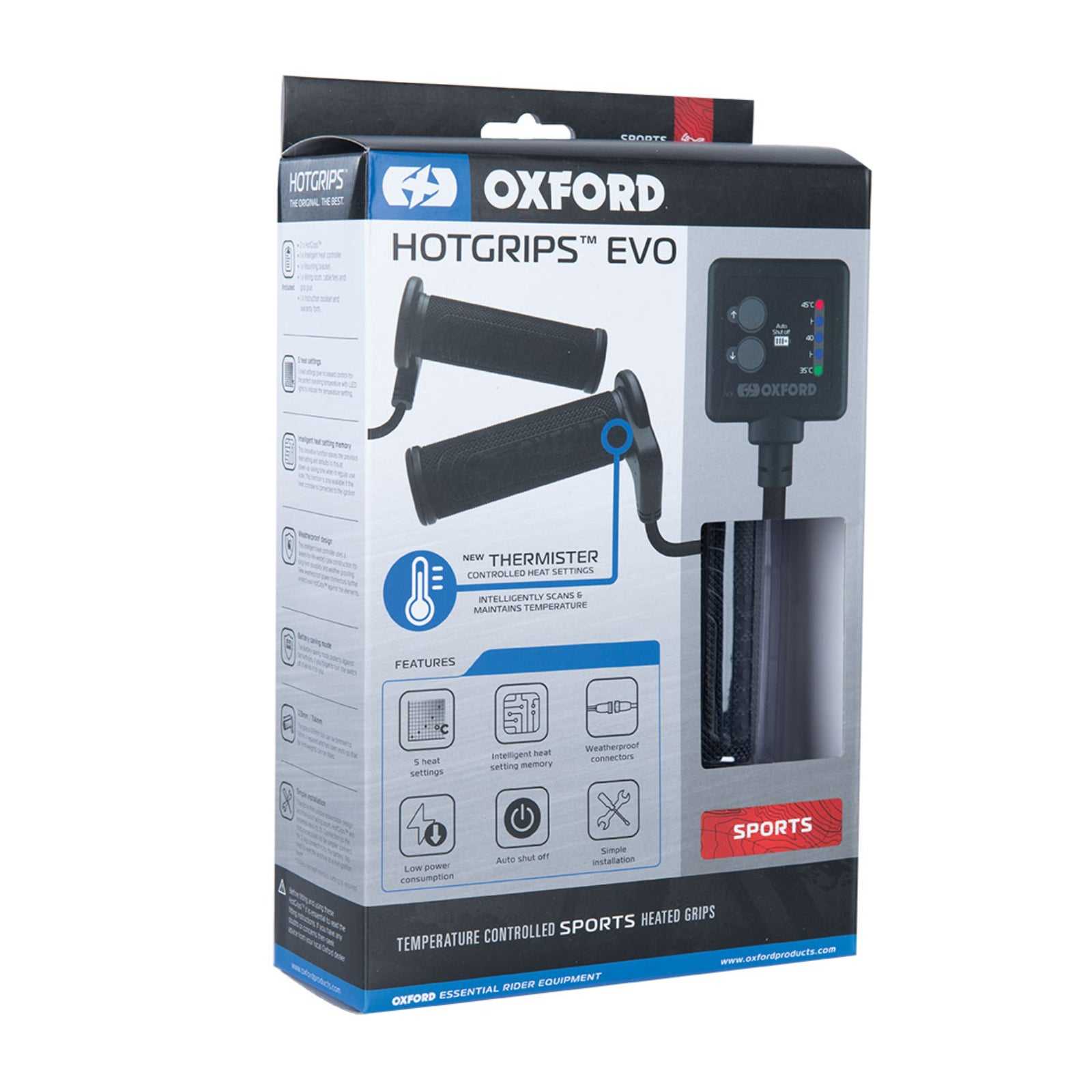 Oxford, Oxford EVO HotGrips® Sports - V9 Thermister Switch