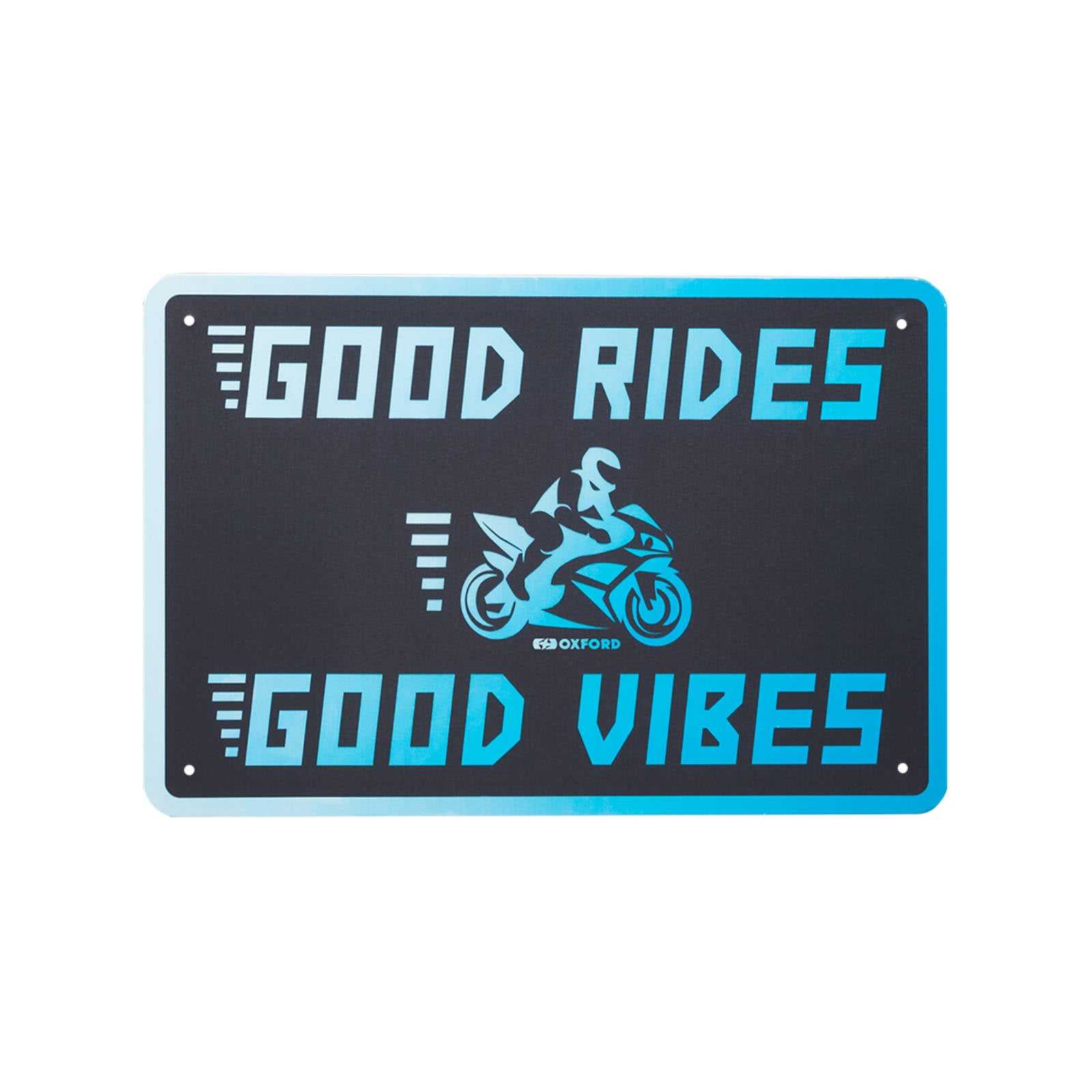 Oxford, Oxford Garage Metal Sign: "Good Vibes"