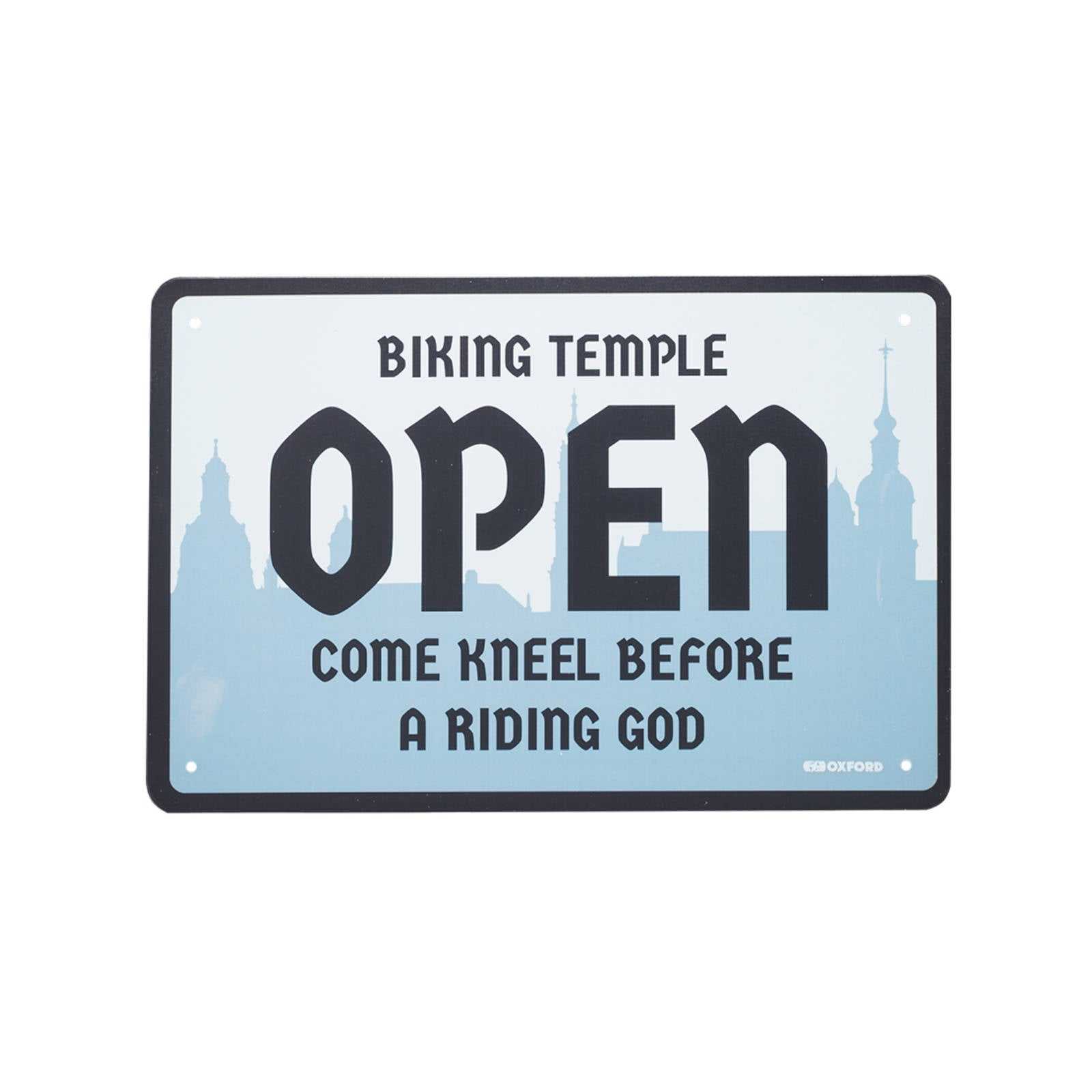 Oxford, Oxford Garage Metal Sign: "Temple"