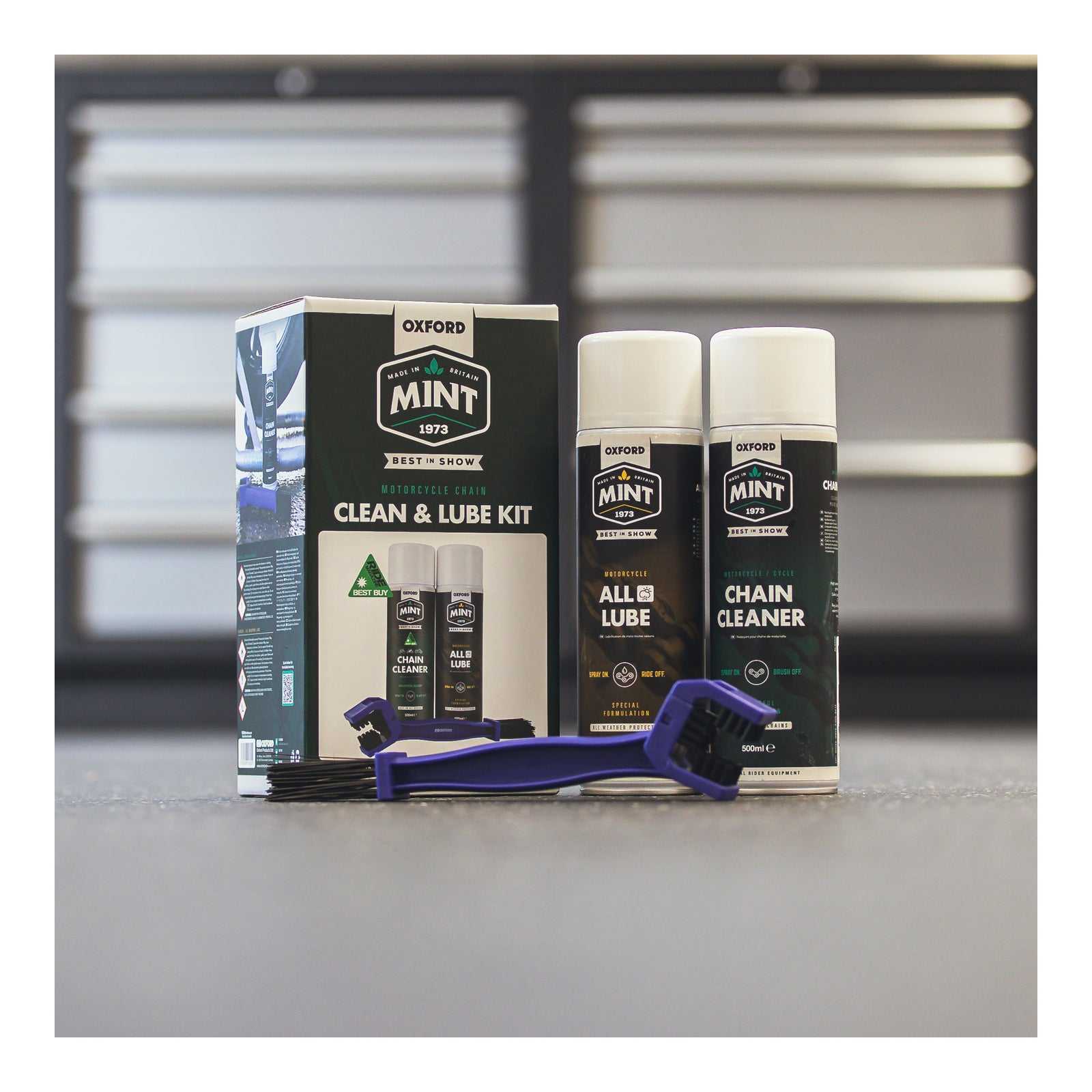 Oxford, Oxford Mint Motorcycle Chain Clean & Lube Kit