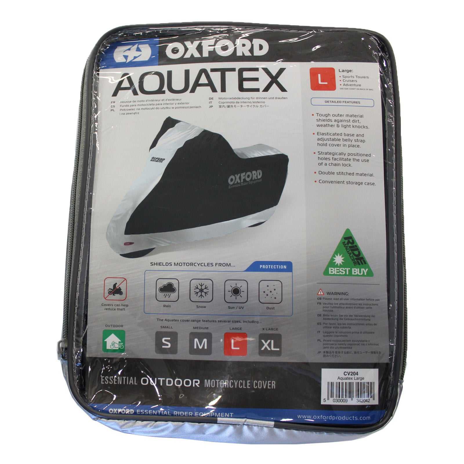 Oxford, Oxford Motorcycle Cover Aquatex - L