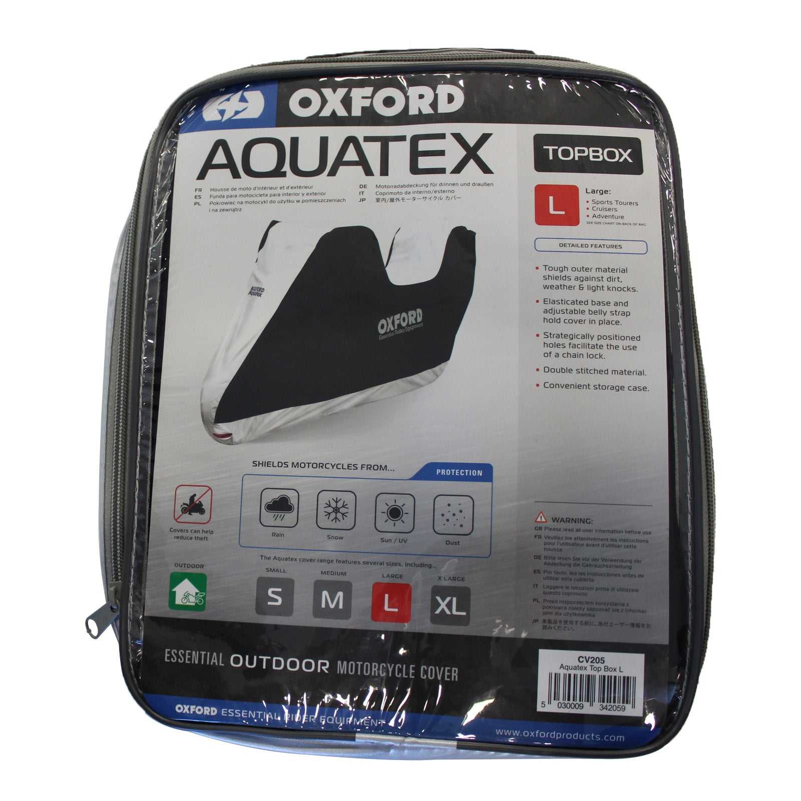 Oxford, Oxford Motorcycle Cover Aquatex - L Top Box