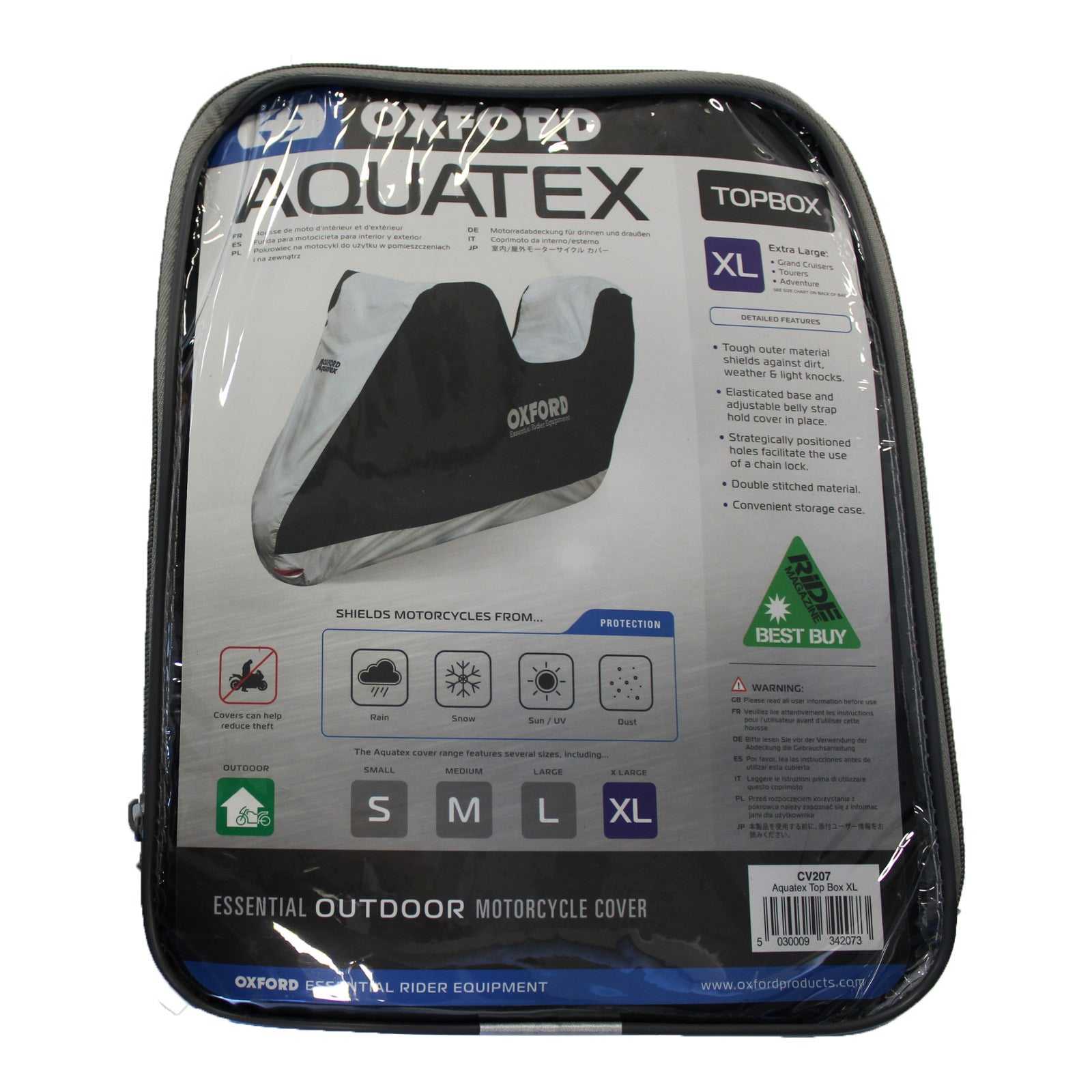 Oxford, Oxford Motorcycle Cover Aquatex - XL Top Box