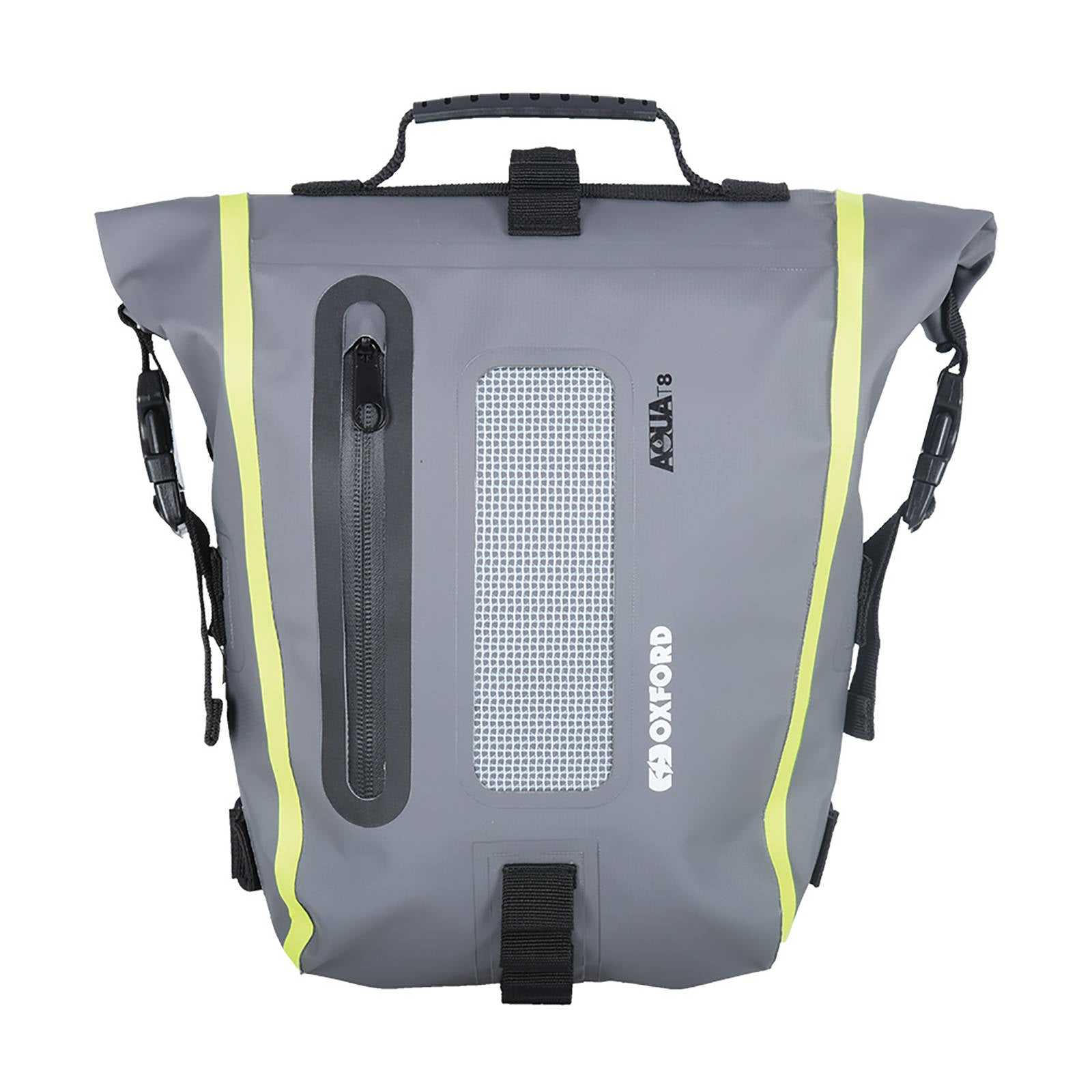 Oxford, Oxford Tail Bag Aqua T8 - Black / Grey / Fluro Yellow