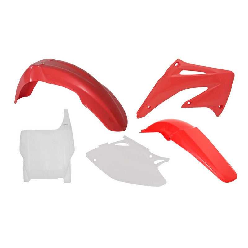 RTECH, PLASTIC KIT RTECH FRONT &REAR FENDERS SIDEPANELS &RADIATOR SHROUDS &FRONT NUMBERPLATE CRF450R