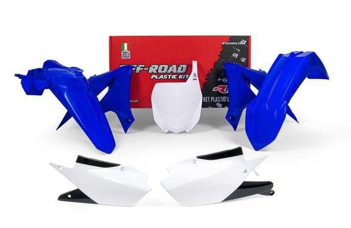 RTECH, PLASTIC KIT RTECH FRONT & REAR FENDERS, SIDEPANELS & RADIATOR SHROUDS UPPER LOWER FRONT NUMBER