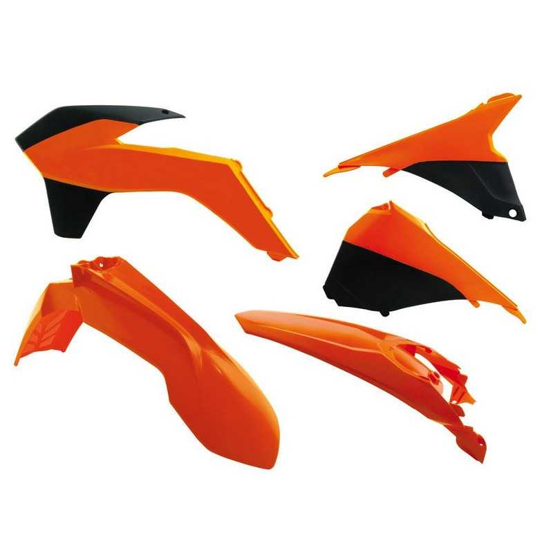 RTECH, PLASTICS KIT RTECH FRONT/REAR FENDER RADIATOR SHROUD &AIRBOX COVER KTM