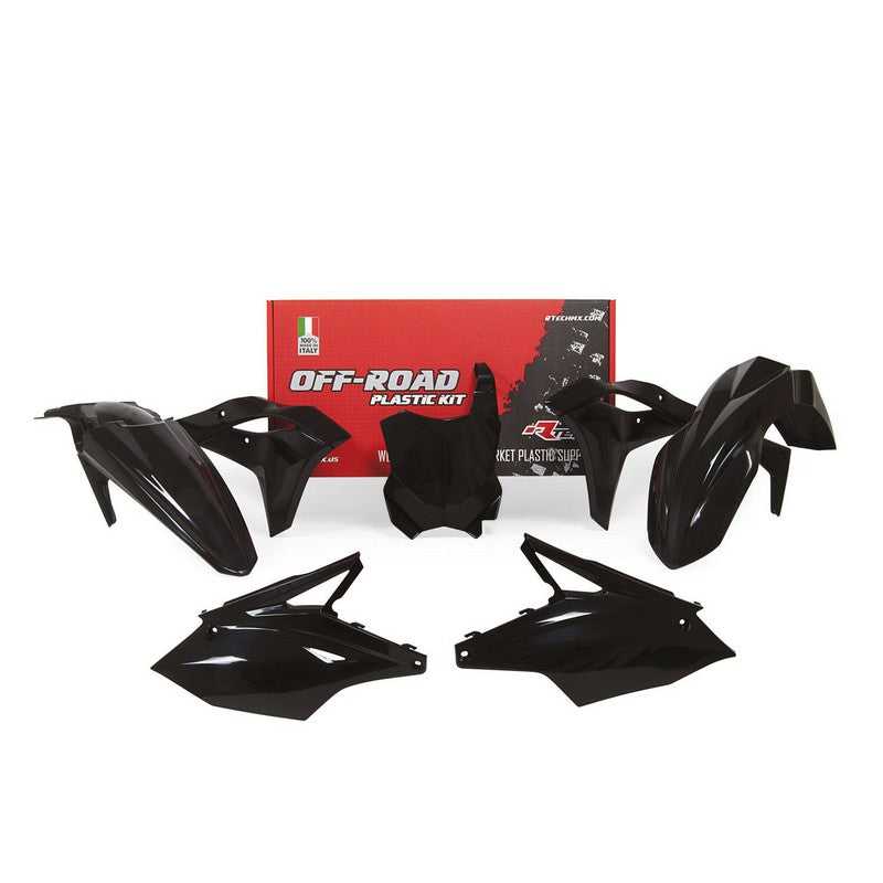 RTECH, PLASTICS KIT RTECH KAWASAKI KX250F 17-20 BLACK