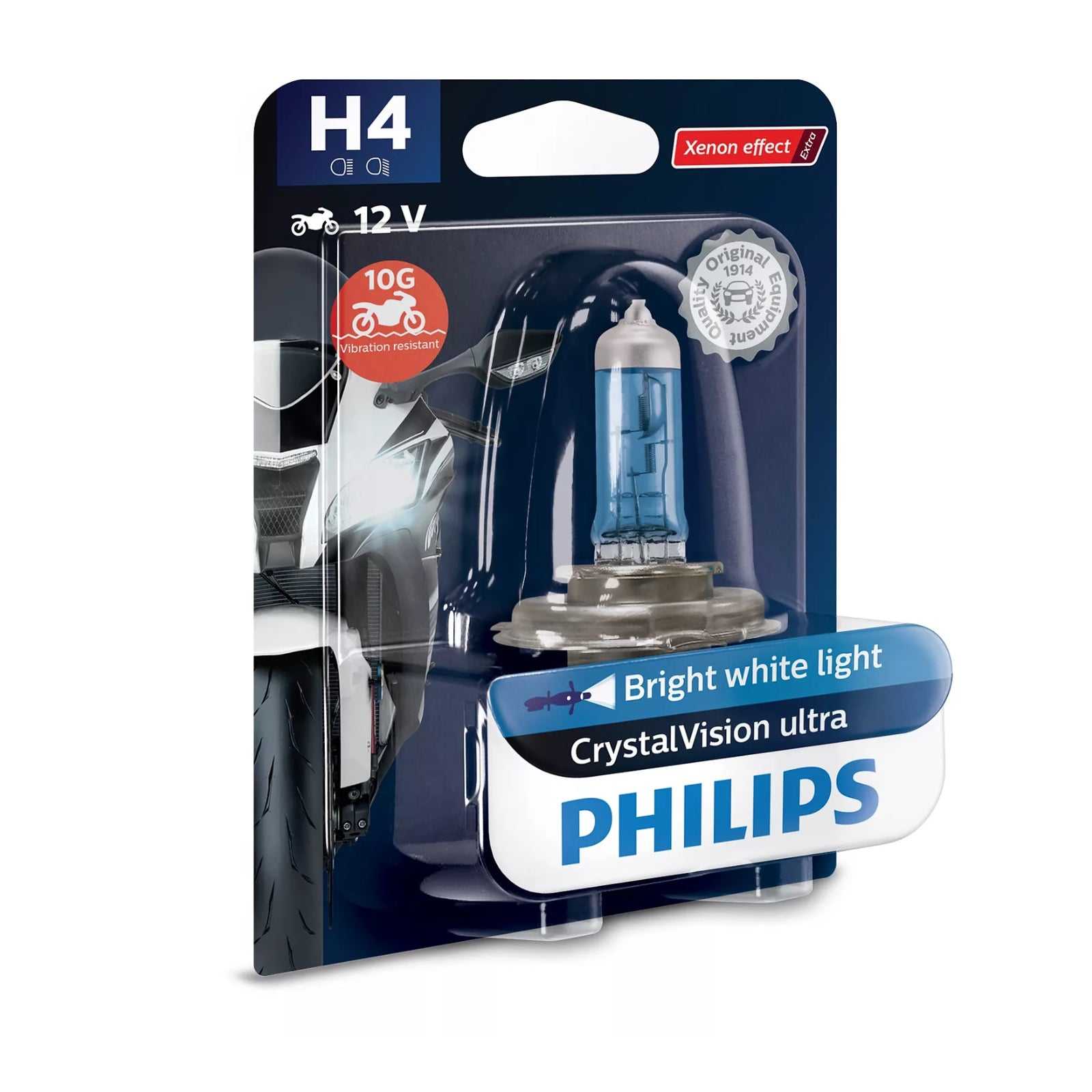 Philips, Philips Bulb H4 12342 CVU 12V 60/55W P43T-38 BW Crystal Vision