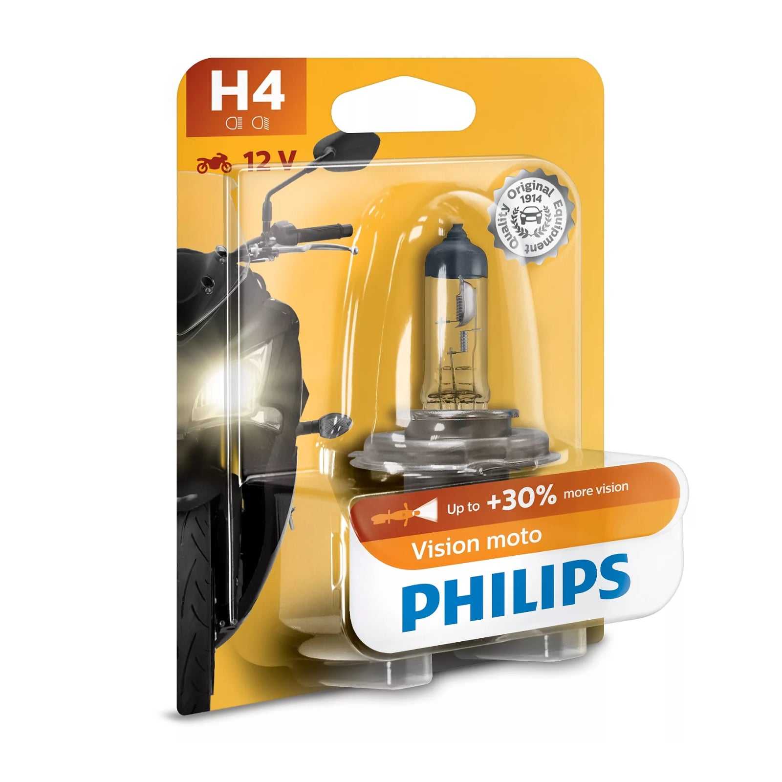 Philips, Philips Bulb H4 12342 PR 12V 60/55W P43T-38 BW Vision Moto