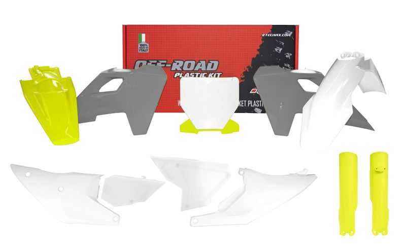 RTECH, Plastics Kit Rtech Includes Frontfender, Rear Fender, Sidepanels, Air Box Cover & Front Number Plate