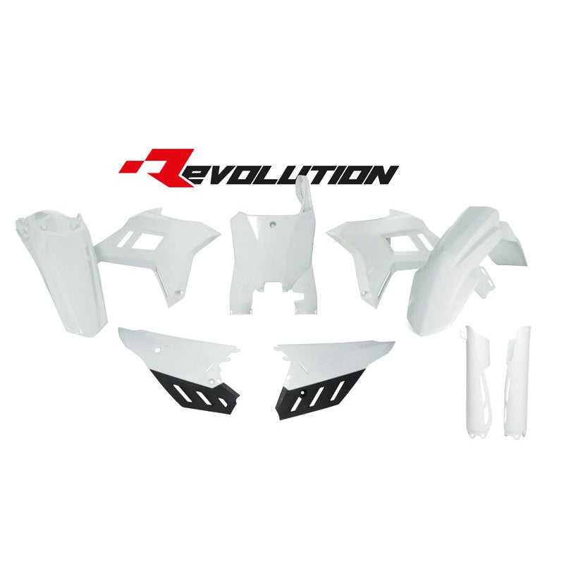 RTECH, Plastics Kit Rtech Revolution Honda Crf250 R 22 23 Crf450 R 21 23 White