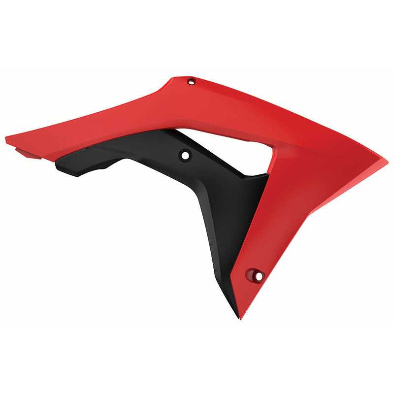 POLISPORT, Polisport Radiator Scoops Honda CRF450R '17 - 04 Red/Black